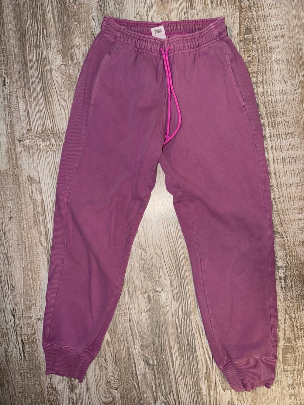 PINK by VS Purple Jogger Sweatpants with Drawstring